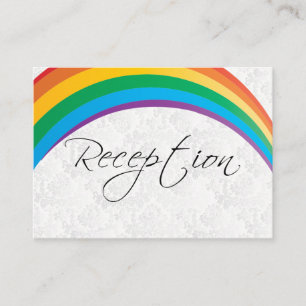Carte D'accompagnement Rainbow Gay Mariage - Réception