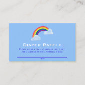 Carte D'accompagnement Rainbow Raindrops Baby shower Déchets Raffle Ticke (Devant)