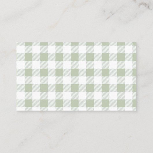 Carte D'accompagnement Ranch Tracteur Vert Filière Raffin Aquarelle (Dos)