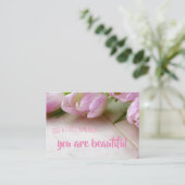 Carte D'accompagnement Rappelez-vous Encouragement; Vous êtes Belle (Debout devant)