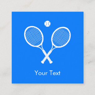 Carte D'accompagnement Raquettes de tennis avec Ball Ultramarine bleu Cus