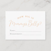 Carte D'accompagnement Ray of Sunshine How Big Is Maman's Belly Réponse (Devant)