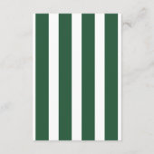 Carte D'accompagnement Rayures roses et vertes Mariage à l'hôtel Beverly (Dos)