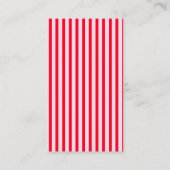 Carte D'accompagnement Rayures Rouges & Roses Rétro The Panty Game (Dos)