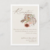 Carte D'accompagnement Réception Barils Floraux Mariage campagnard Occide (Devant)