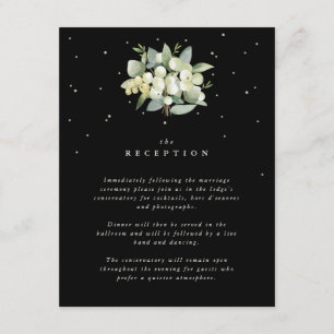 Carte D'accompagnement Réception Bouquet Black Snowberry+Eucalyptus