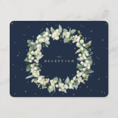 Carte D'accompagnement Réception Bouquet de la baie des neiges de la Mari (Dos)