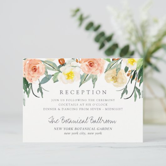 Carte D'accompagnement Réception de la collection de Mariages Spring Blos (Debout devant)