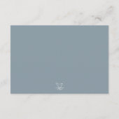 Carte D'accompagnement Réception de mariage à l'aquarelle de la mer et de (Dos)