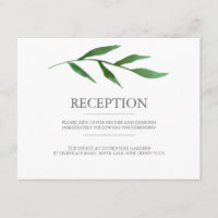 Réception de mariage à l'aquarelle élégante avec f