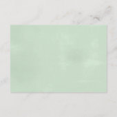 Carte D'accompagnement Réception de mariage à l'eucalyptus aquarelle (Dos)