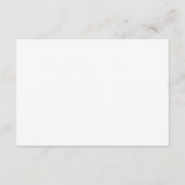 Carte D'accompagnement Réception de mariage au Jardin de la feuille d'oli (Dos)