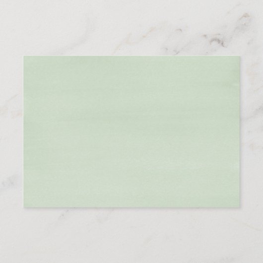 Carte D'accompagnement Réception de mariage avec des plantes succulentes  (Dos)