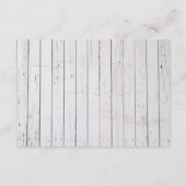 Carte D'accompagnement Réception de mariage avec Fleur de Marguerite Rust (Dos)