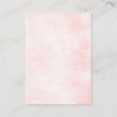 Carte D'accompagnement Réception de mariage bleu bleu ardoise Dusty rose  (Dos)