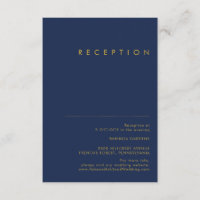 Réception de mariage bleu or marine minimaliste mo