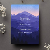 Carte D'accompagnement Réception de mariage Blue Mountains