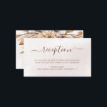 Carte D'accompagnement Réception de mariage bohème automnal Terracotta Ru<br><div class="desc">Cartes d'encart de réception de mariage de style bohème moderne avec des fleurs aquarelles et des feuilles d'automne dans des tons terreux comme le brun rouille,  l'orange brûlé et la terracotta. Choix parfait pour les mariages d'automne.</div>