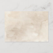 Carte D'accompagnement Réception de mariage bohème avec fleurs blanches e (Dos)