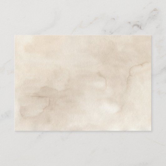 Carte D'accompagnement Réception de mariage bohème avec fleurs blanches e (Dos)