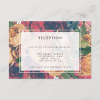 Réception de mariage botanique antique