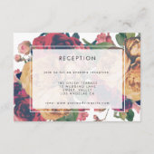 Carte D'accompagnement Réception de mariage botanique moderne (Devant)