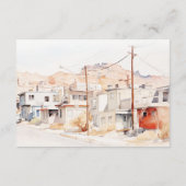 Carte D'accompagnement Réception de mariage chic El Paso Texas City Scape (Dos)