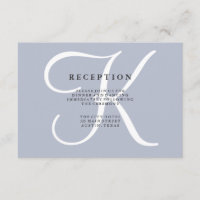 Réception de mariage classique bleu poussiéreux Mo