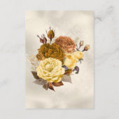 Carte D'accompagnement Réception de mariage classique Boho Elegance Gold (Dos)