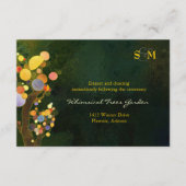 Carte D'accompagnement Réception De Mariage D'Arbre Rustique (Devant)