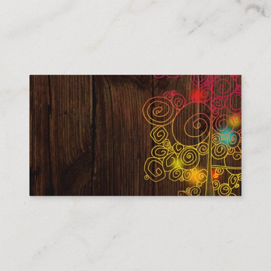 Carte D'accompagnement Réception de mariage de Fairytale Tree (Dos)