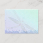 Carte D'accompagnement Réception de mariage de libellules bleues (Dos)