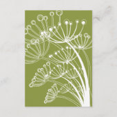 Carte D'accompagnement Réception de mariage de printemps Fleur de Pissenl (Dos)