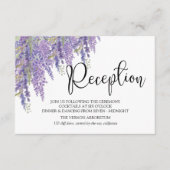 Carte D'accompagnement Réception de mariage de Wisteria tree Pastel (Devant)