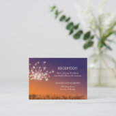 Carte D'accompagnement Réception de mariage du coucher du soleil à Dandel (Debout devant)