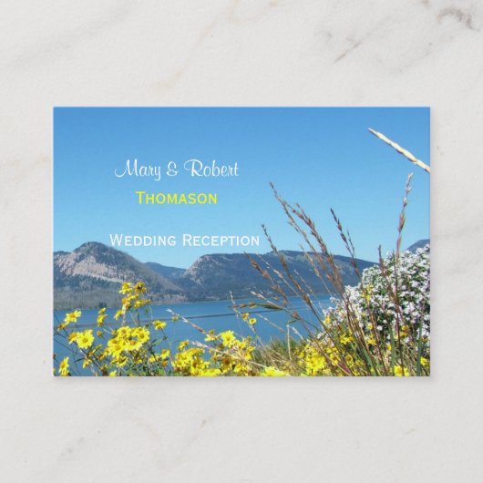 Carte D'accompagnement Réception de mariage du Grand Teton National Park (Devant)