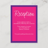 Carte D'accompagnement Réception de mariage dynamique Sunrise Mix & Match (Devant)