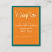 Carte D'accompagnement Réception de mariage dynamique Sunrise Mix & Match (Devant)