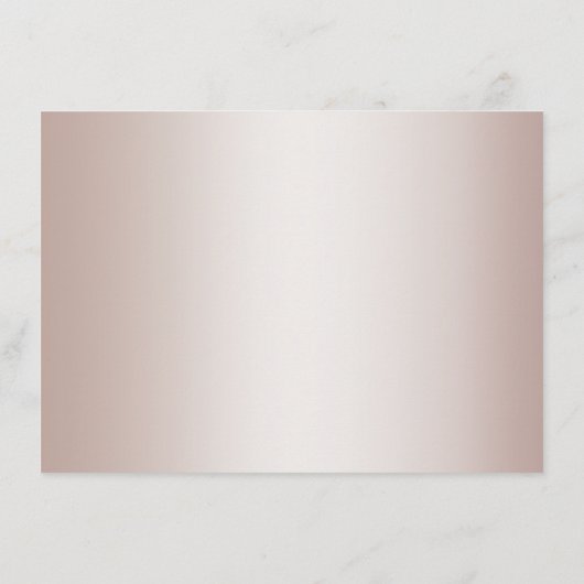 Carte D'accompagnement Réception de mariage | Élégant Moderne Blush Perle (Dos)