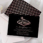 Carte D'accompagnement Réception de mariage élégante à Las Vegas<br><div class="desc">Célébrez avec style grâce à ces cartes de réception de mariage modernes et très tendance. Ce design est facile à personnaliser avec le texte de votre événement spécial et vos invités seront ravis lorsqu'ils recevront ces cartes fabuleuses. Les articles assortis peuvent être trouvés dans la collection.</div>