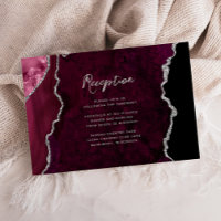 Réception de mariage en écriture cursive Agate arg