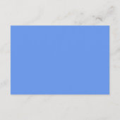 Carte D'accompagnement Réception de mariage en écriture verdure bleu barb (Dos)