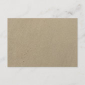 Carte D'accompagnement Réception de mariage estival sur la plage des étoi (Dos)