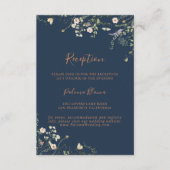 Carte D'accompagnement Réception de mariage Fleur sauvage du jardin d'aut (Devant)