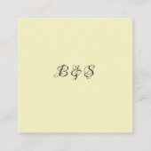 Carte D'accompagnement Réception De Mariage Floral Élégante Et Moderne (Dos)