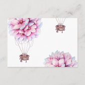 Carte D'accompagnement Réception De Mariage Floral Magnolia (Dos)