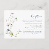 Carte D'accompagnement Réception De Mariage Floral Wild Forest (Devant)