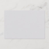 Carte D'accompagnement Réception de mariage formelle en or ivoire élégant (Dos)