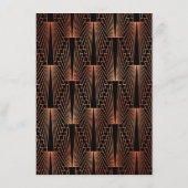 Carte D'accompagnement Réception de mariage Gatsby le Magnifique Royal Or (Dos)