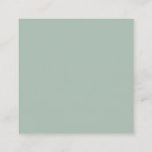 Carte D'accompagnement Réception de mariage géométrique bleu vert or (Dos)